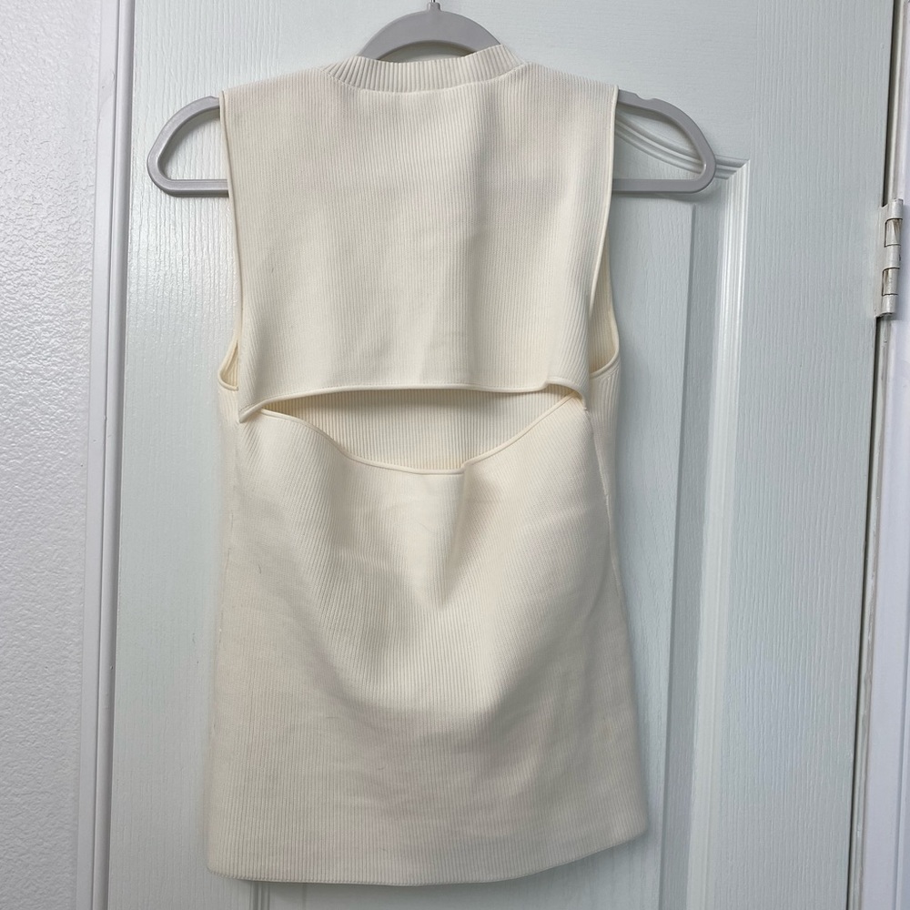 Helmut Lang Knit open back top